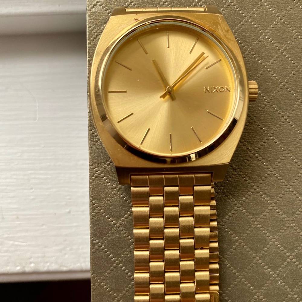 Gold Nixon Watch